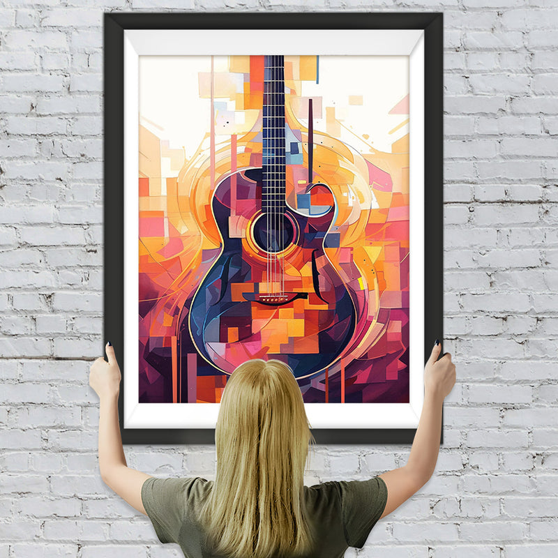Bunte abstrakte Gitarre Diamond Painting