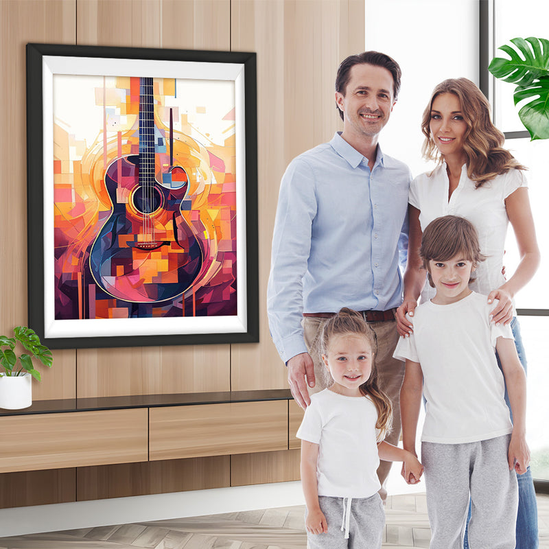 Bunte abstrakte Gitarre Diamond Painting