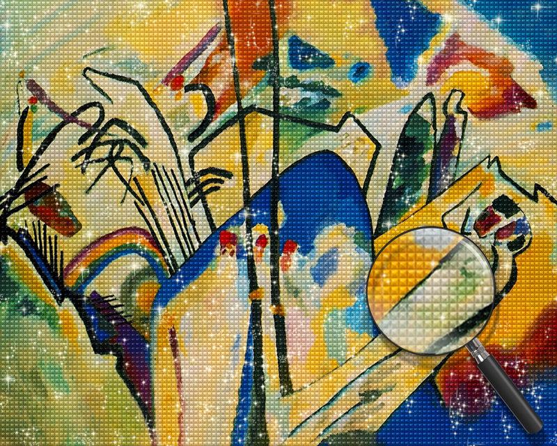 Bunte abstrakte Kunst Diamond Painting