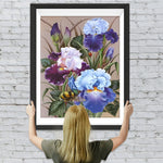 Bunte Blumen und Bienen Diamond Painting
