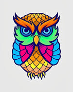 Bunte Cartoon Eule Diamond Painting