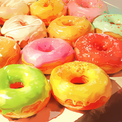 Bunte Donuts Diamond Painting