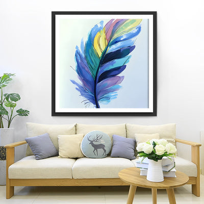 Bunte Feder Diamond Painting