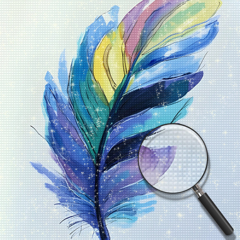 Bunte Feder Diamond Painting