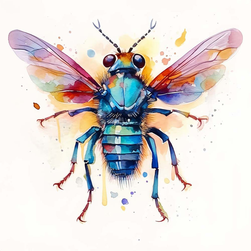Bunte Fliege Diamond Painting