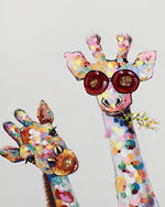 Bunte Giraffenfreunde Diamond Painting