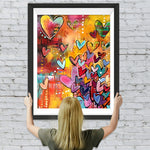 Bunte Herzen Diamond Painting