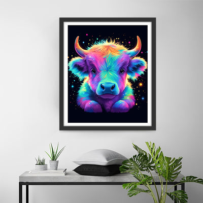 Bunte Hochlandkuh Baby Diamond Painting