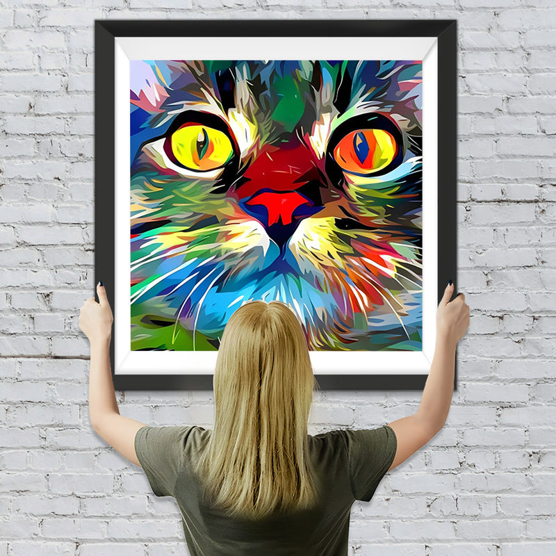 Bunte Katze Diamond Painting