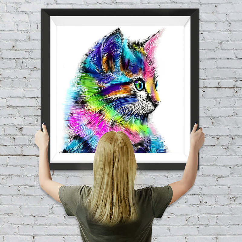 Bunte Katze Diamond Painting