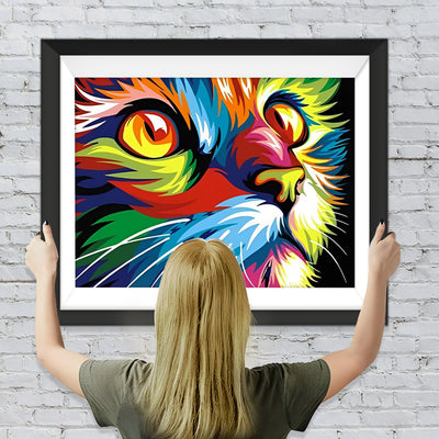 Bunte Katze Diamond Painting