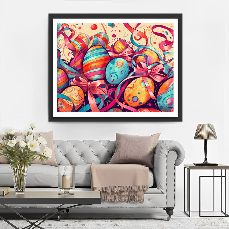 Bunte Ostereier Diamond Painting