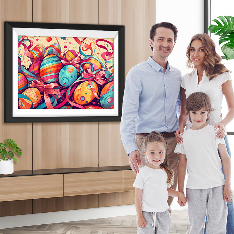 Bunte Ostereier Diamond Painting