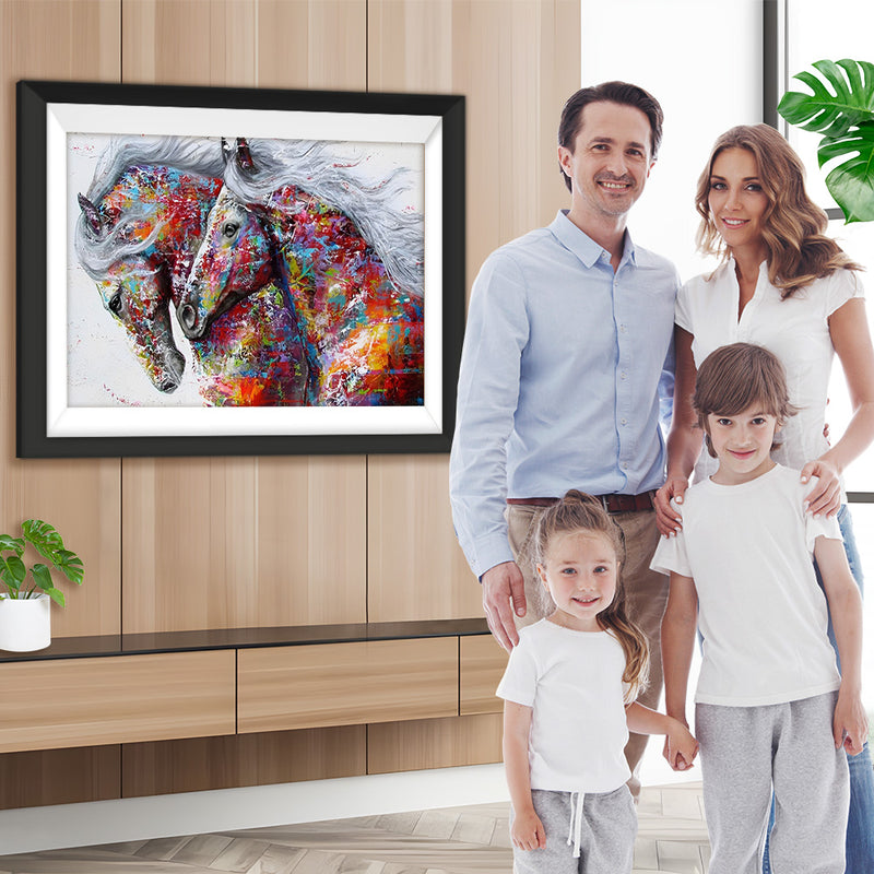 Bunte Pferde Diamond Painting