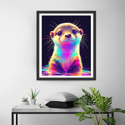 Bunte Pop Art Biber Diamond Painting