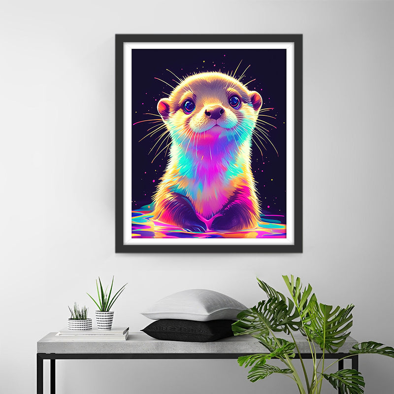 Bunte Pop Art Biber Diamond Painting