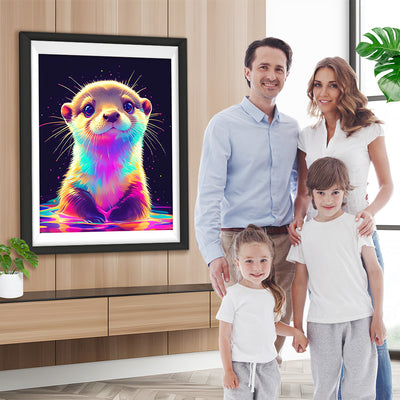 Bunte Pop Art Biber Diamond Painting
