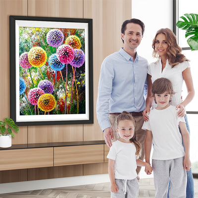 Bunte Pusteblumen Diamond Painting