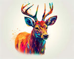 Bunte ruhige Hirsche Diamond Painting