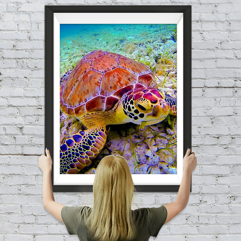 Bunte Schildkröte Diamond Painting