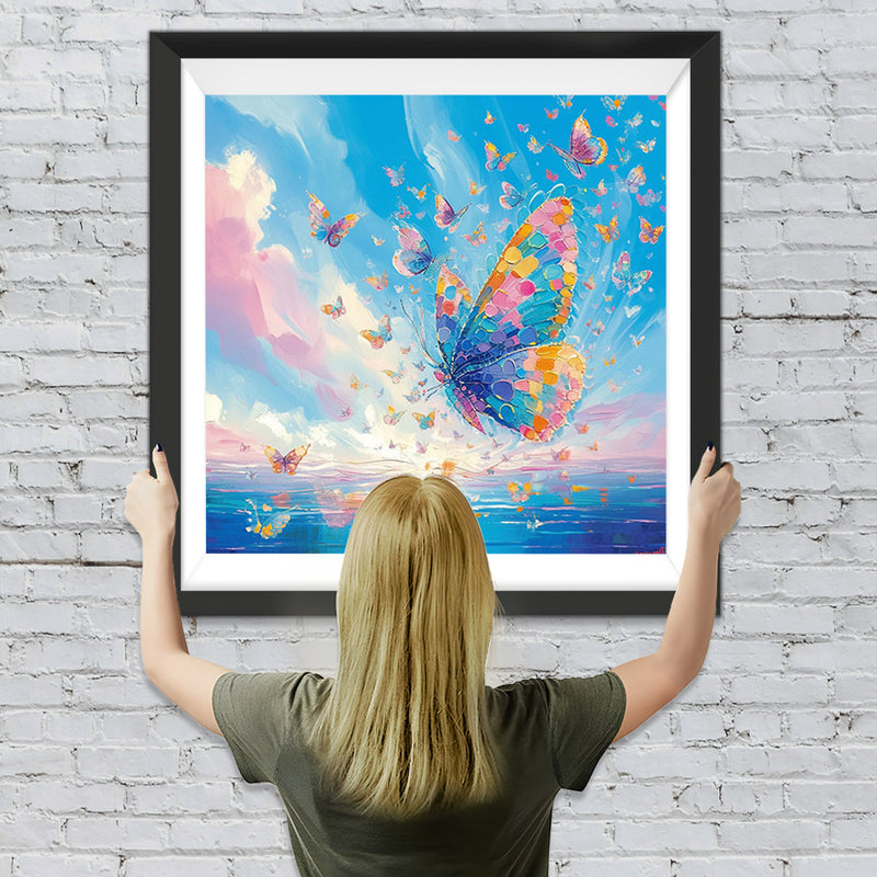 Bunte Schmetterlinge Diamond Painting
