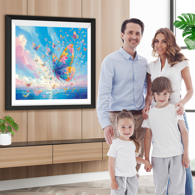 Bunte Schmetterlinge Diamond Painting