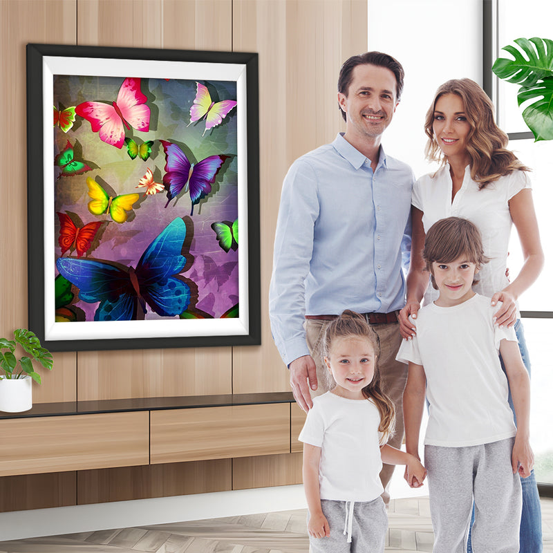 Bunte Schmetterlinge Diamond Painting