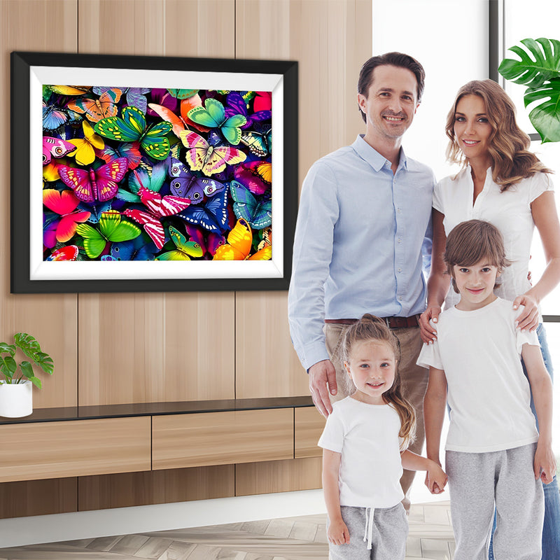 Bunte Schmetterlinge Diamond Painting