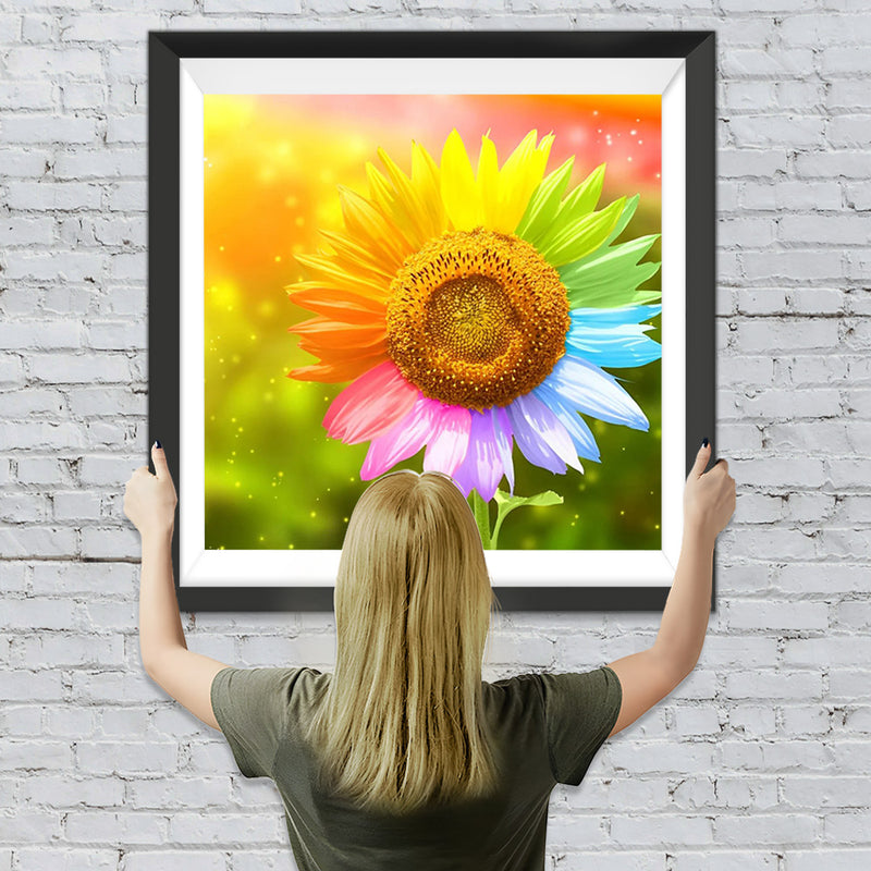 Bunte Sonnenblume Diamond Painting