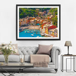 Bunte Stadt am Meer Diamond Painting