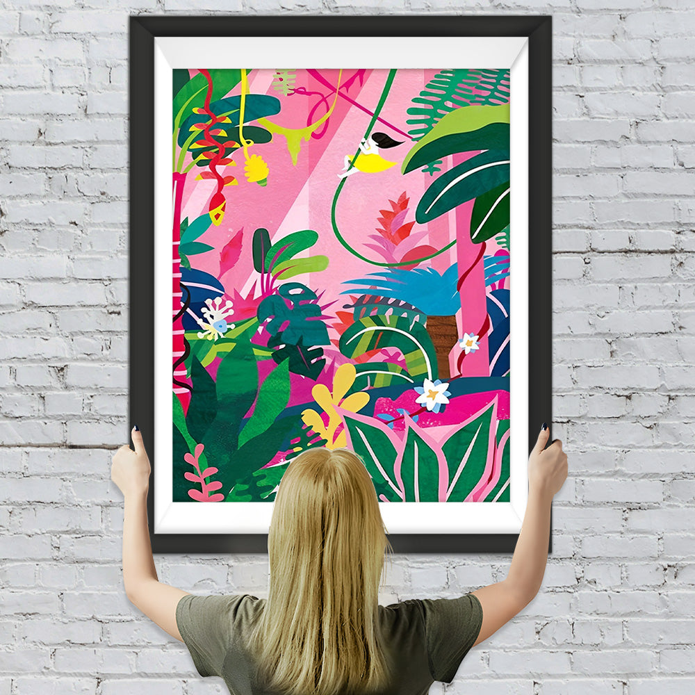 Bunte tropische Pflanzen Diamond Painting