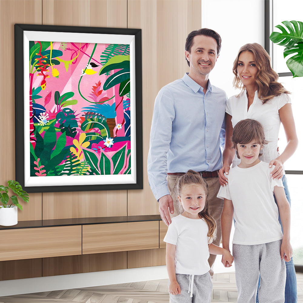 Bunte tropische Pflanzen Diamond Painting