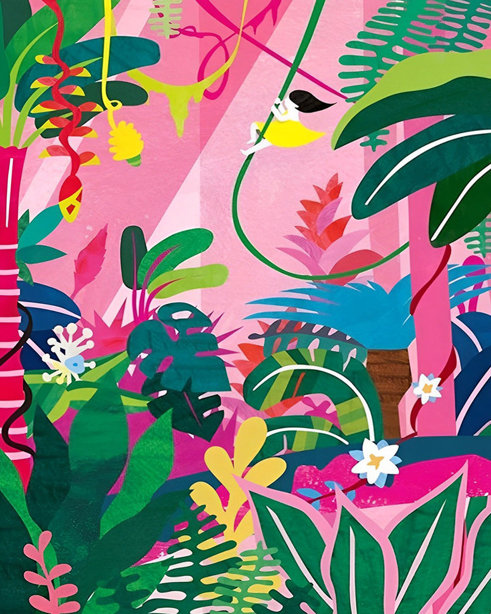 Bunte tropische Pflanzen Diamond Painting