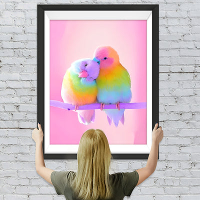 Bunte Vögel Diamond Painting