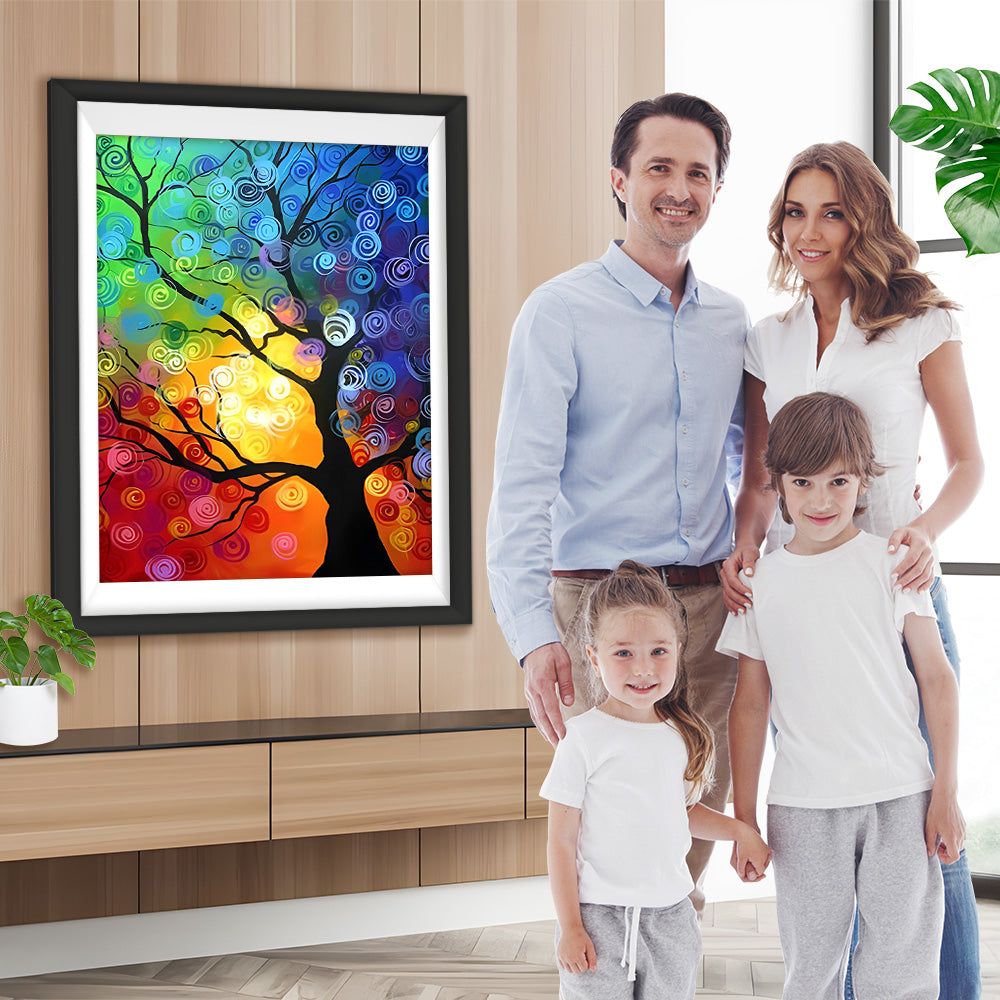 Bunter abstrakter Baum Diamond Painting