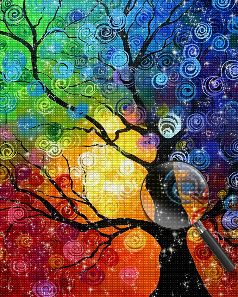 Bunter abstrakter Baum Diamond Painting