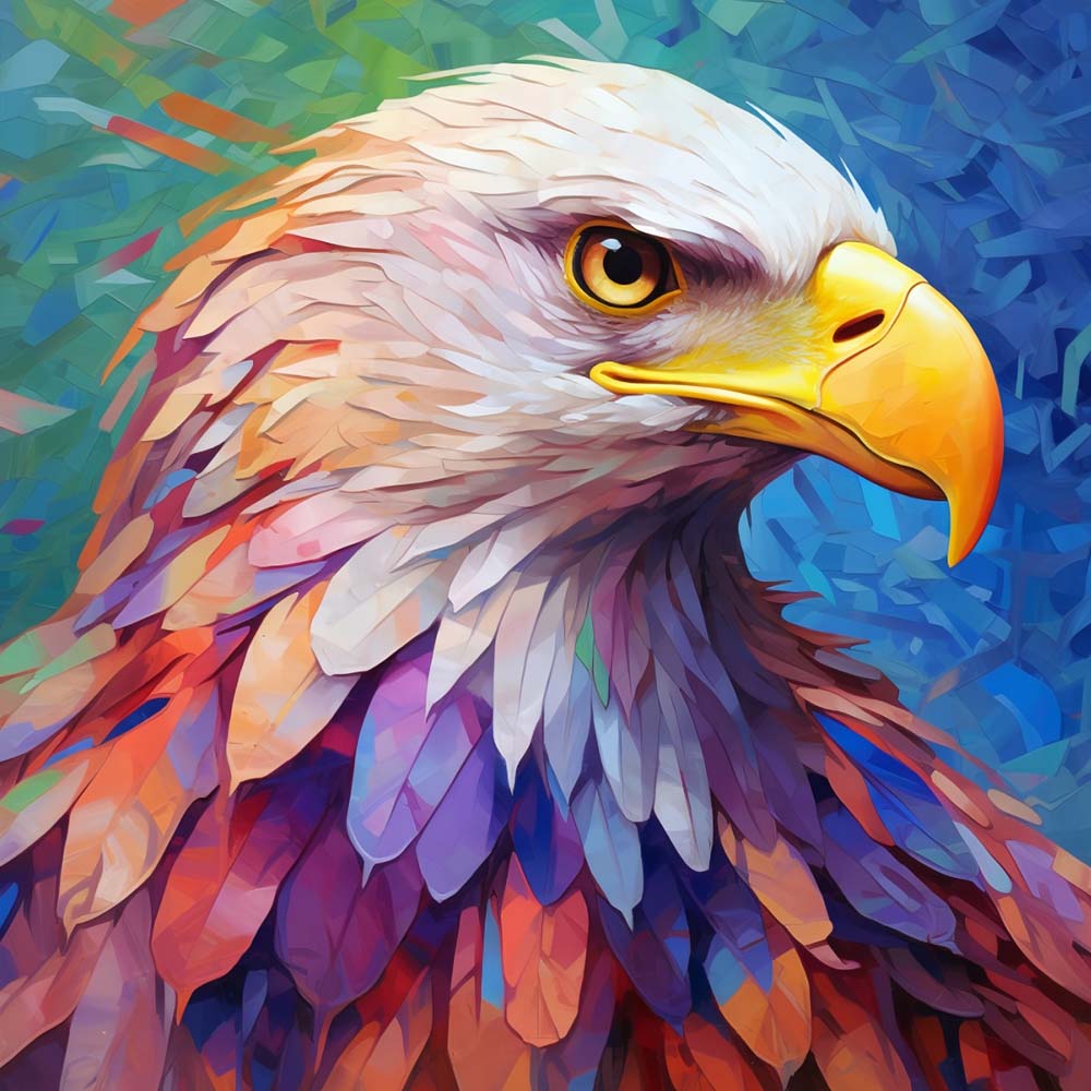 Bunter Adler Diamond Painting