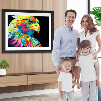 Bunter Adler im Pop-Stil Diamond Painting