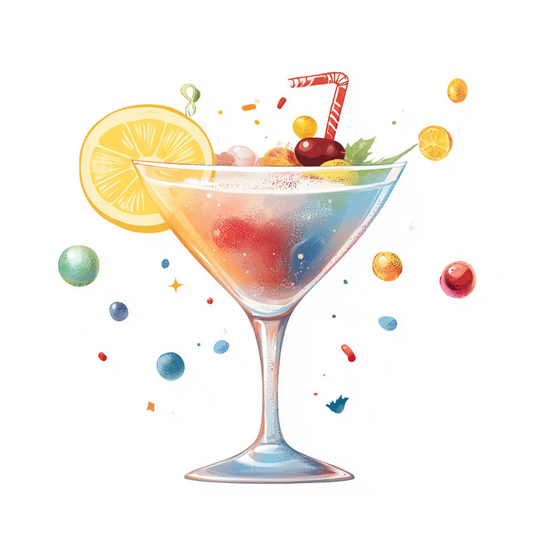 Bunter Fruchtcocktail Diamond Painting