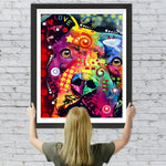 Bunter Hund im Pop Art Stil Diamond Painting