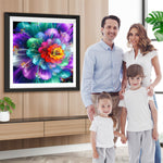 Bunter leuchtender Lotus Diamond Painting