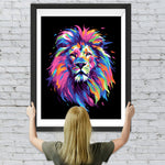 Bunter Löwenkopf Pop Art Diamond Painting