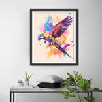 Bunter Papagei fliegend Diamond Painting
