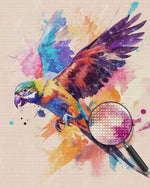 Bunter Papagei fliegend Diamond Painting