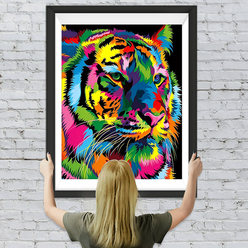 Bunter Tiger Diamond Painting