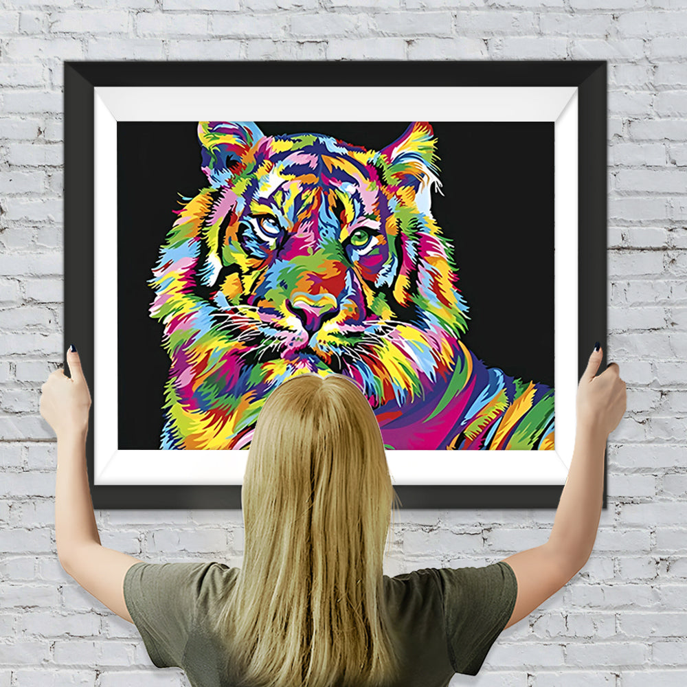 Bunter Tiger Diamond Painting