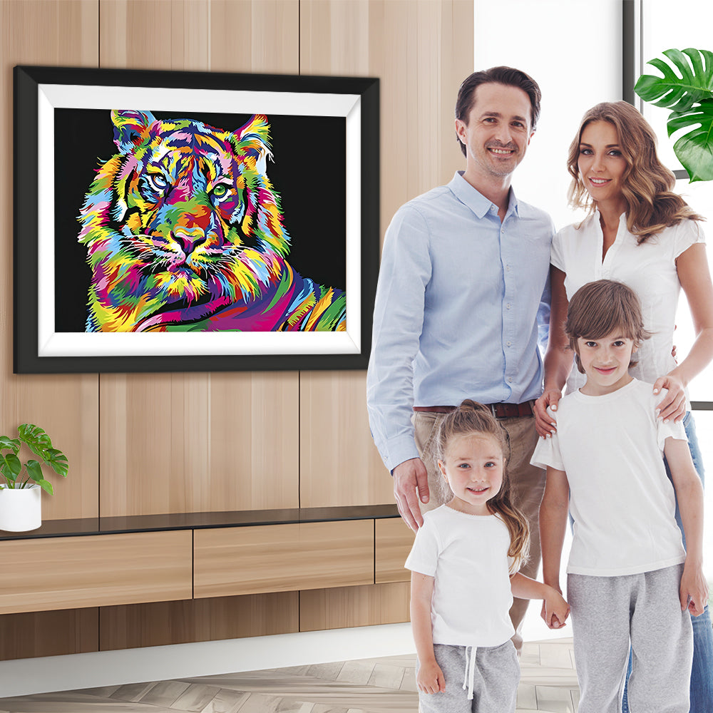 Bunter Tiger Diamond Painting