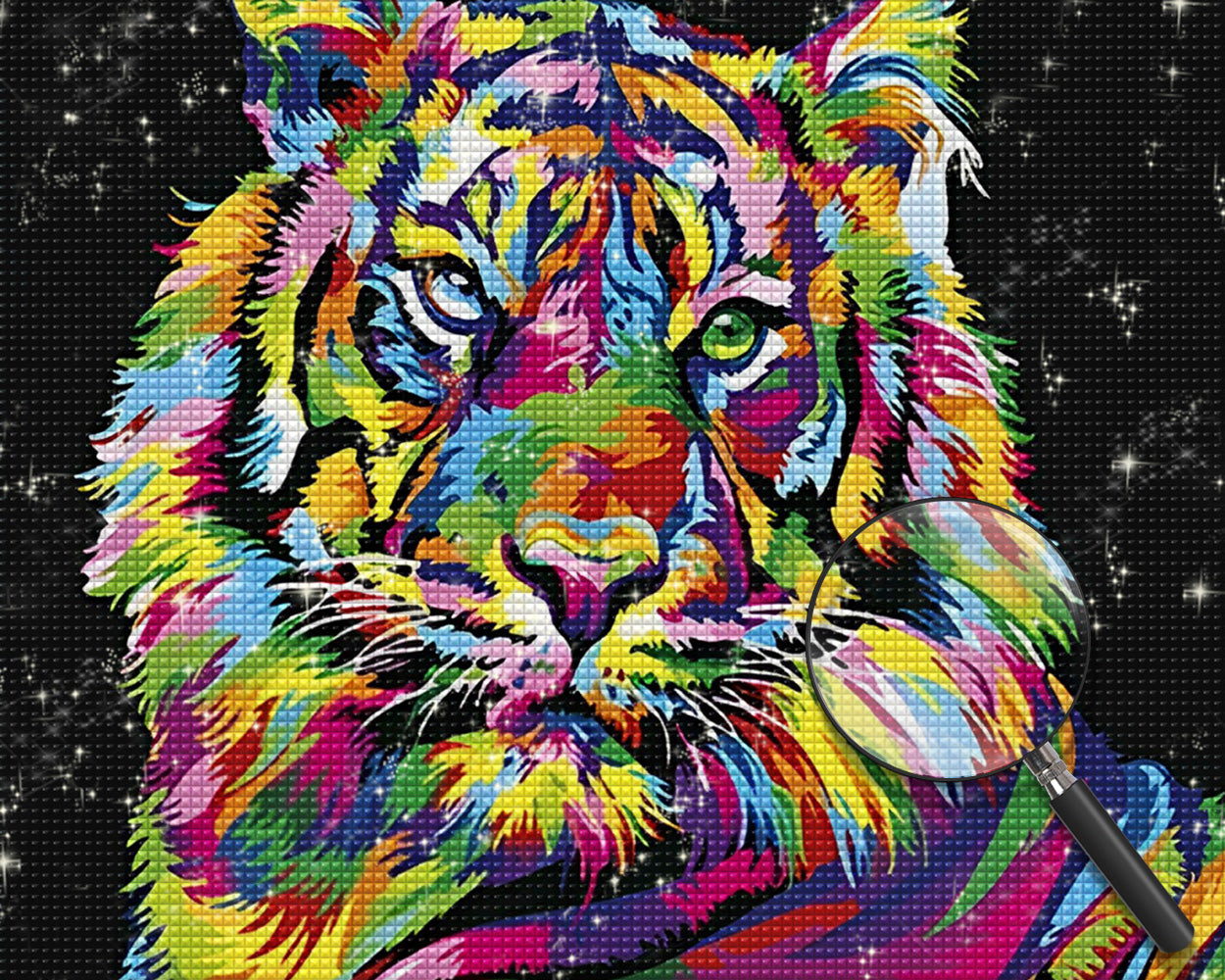 Bunter Tiger Diamond Painting