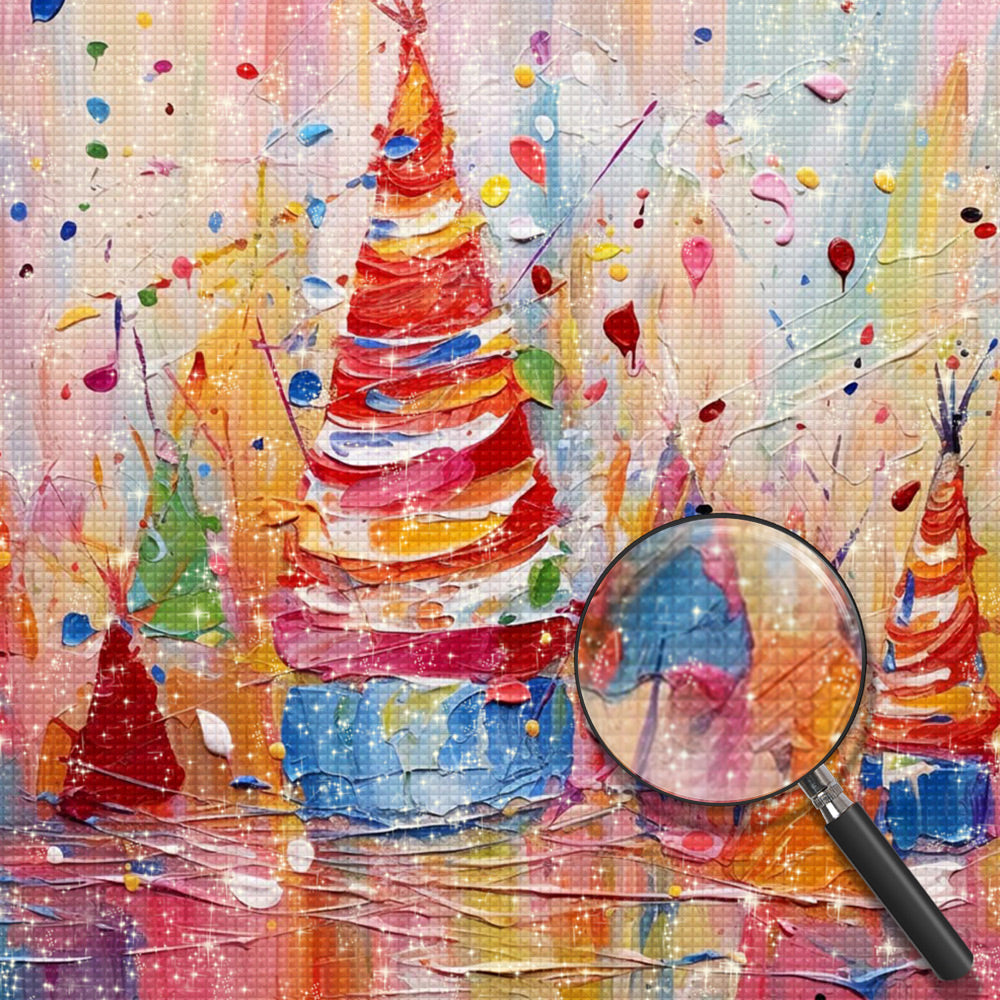Bunter Weihnachtsbaum Diamond Painting