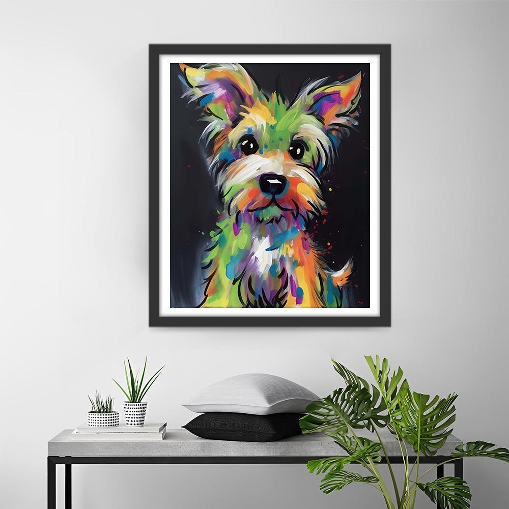 Bunter Yorkshire Terrier Diamond Painting
